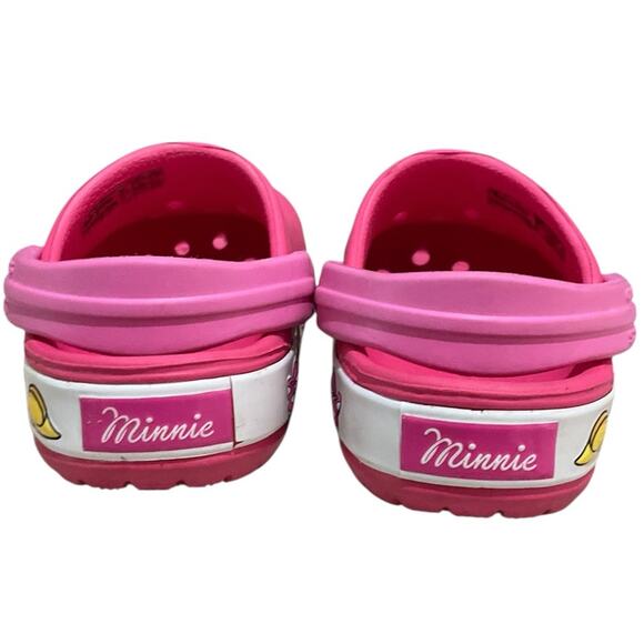 Crocs Girls Pink with Minnie Perforated Design Size 4 - Picture 4 of 6